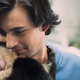 Charlie Rowe and Allie the monkey in Gigi and Nate